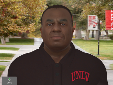 Digital avatar of UNLV President Whitfield